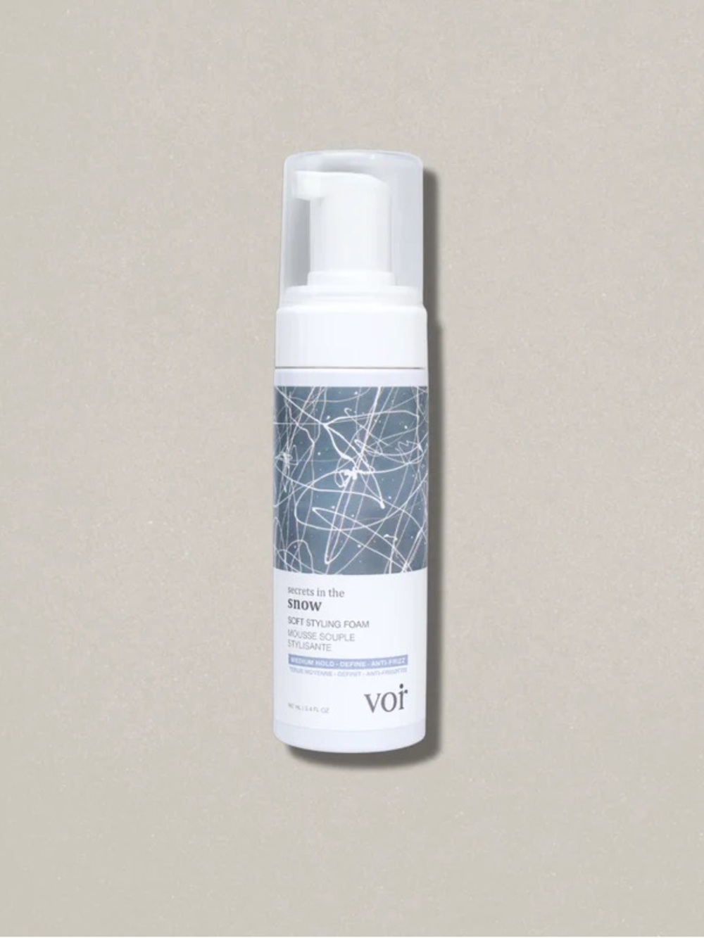 Voi Secrets in the Snow Soft Styling Foam — White